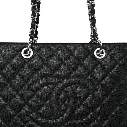 Chanel Caviar Quilted Grand Shopping Tote GST Black 8 of 15