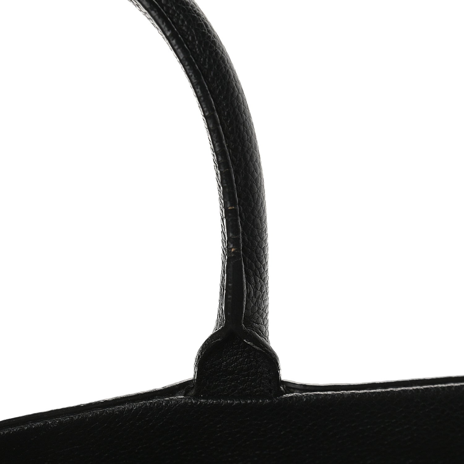 Saint Laurent Grained Calfskin Medium Cabas Rive Gauche Black 13 of 13
