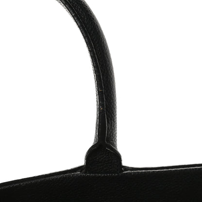 Saint Laurent Grained Calfskin Medium Cabas Rive Gauche Black 13 of 13