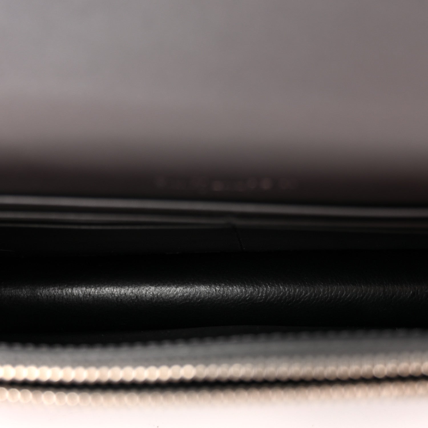 Saint Laurent Smooth Calfskin Classic Monogram Kate Tassel Chain Wallet Asphalt 5 of 11