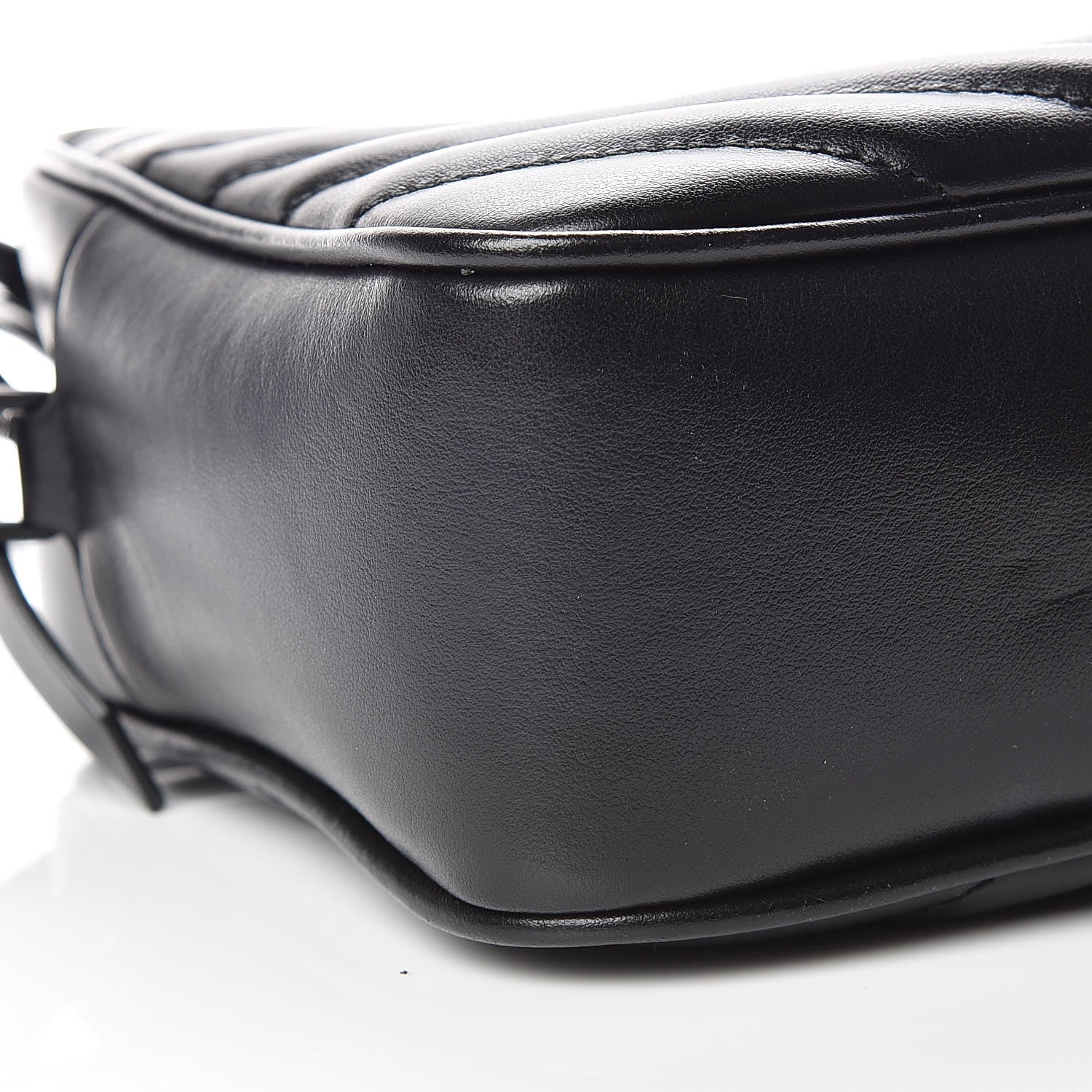 Saint Laurent Calfskin Matelasse Monogram Lou Camera Bag Black 9 of 11