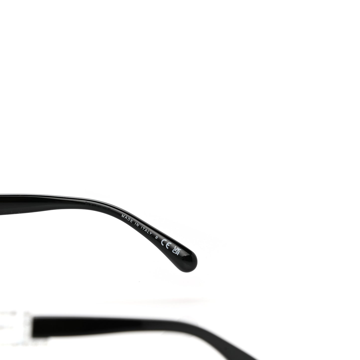 Acetate Strass Square Sunglasses 5422-B-A Black White