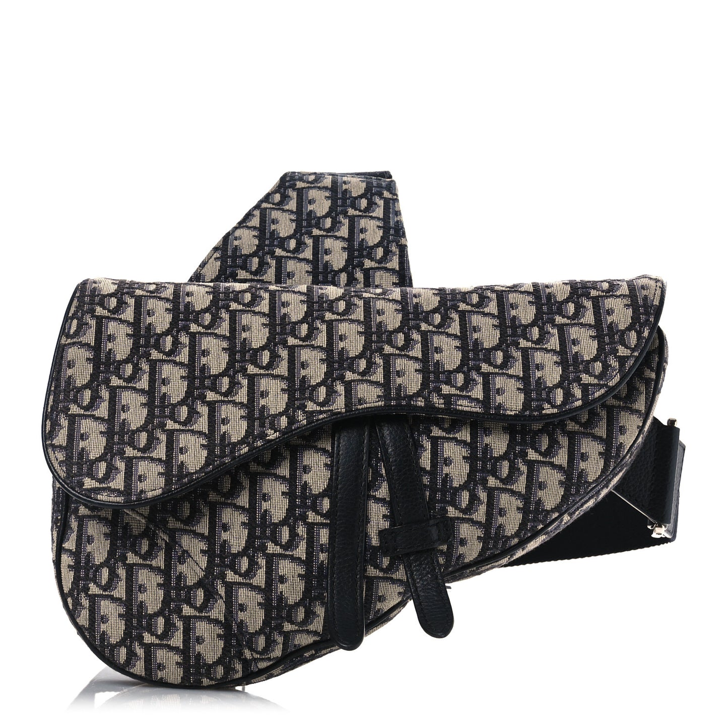 Oblique Mens Saddle Bag Blue