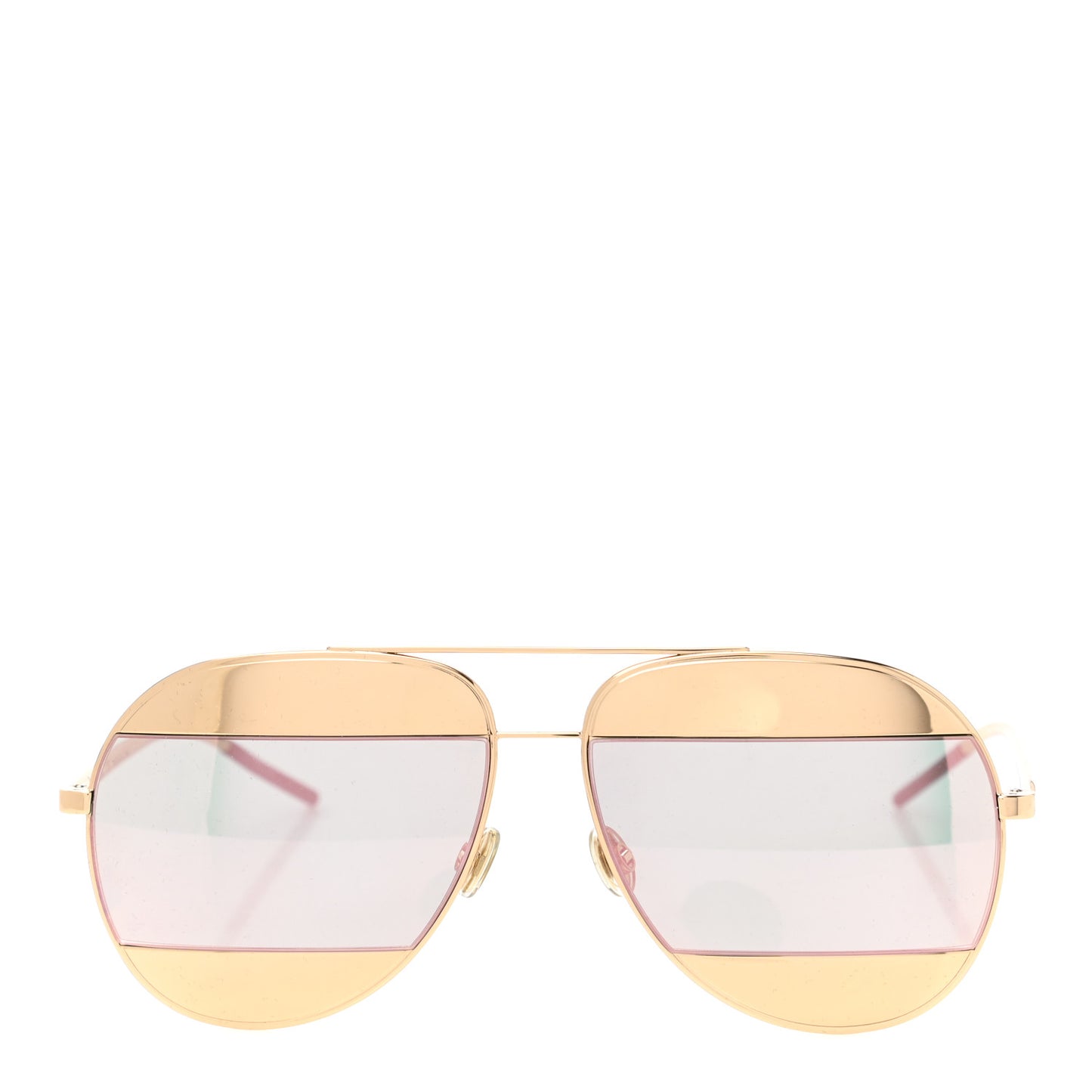 Split 1 Aviator Sunglasses Gold