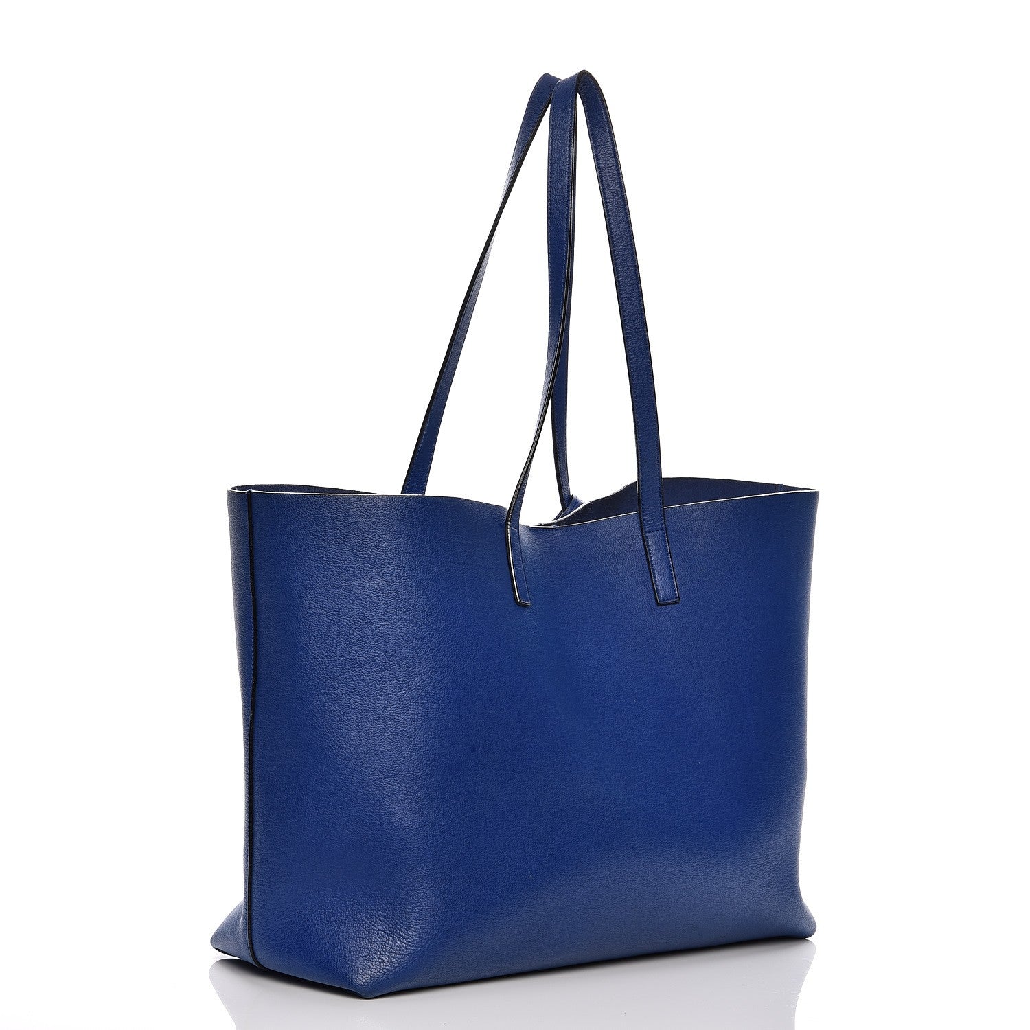Saint Laurent Calfskin Large Shopping Tote Ultramarine 4 of 14