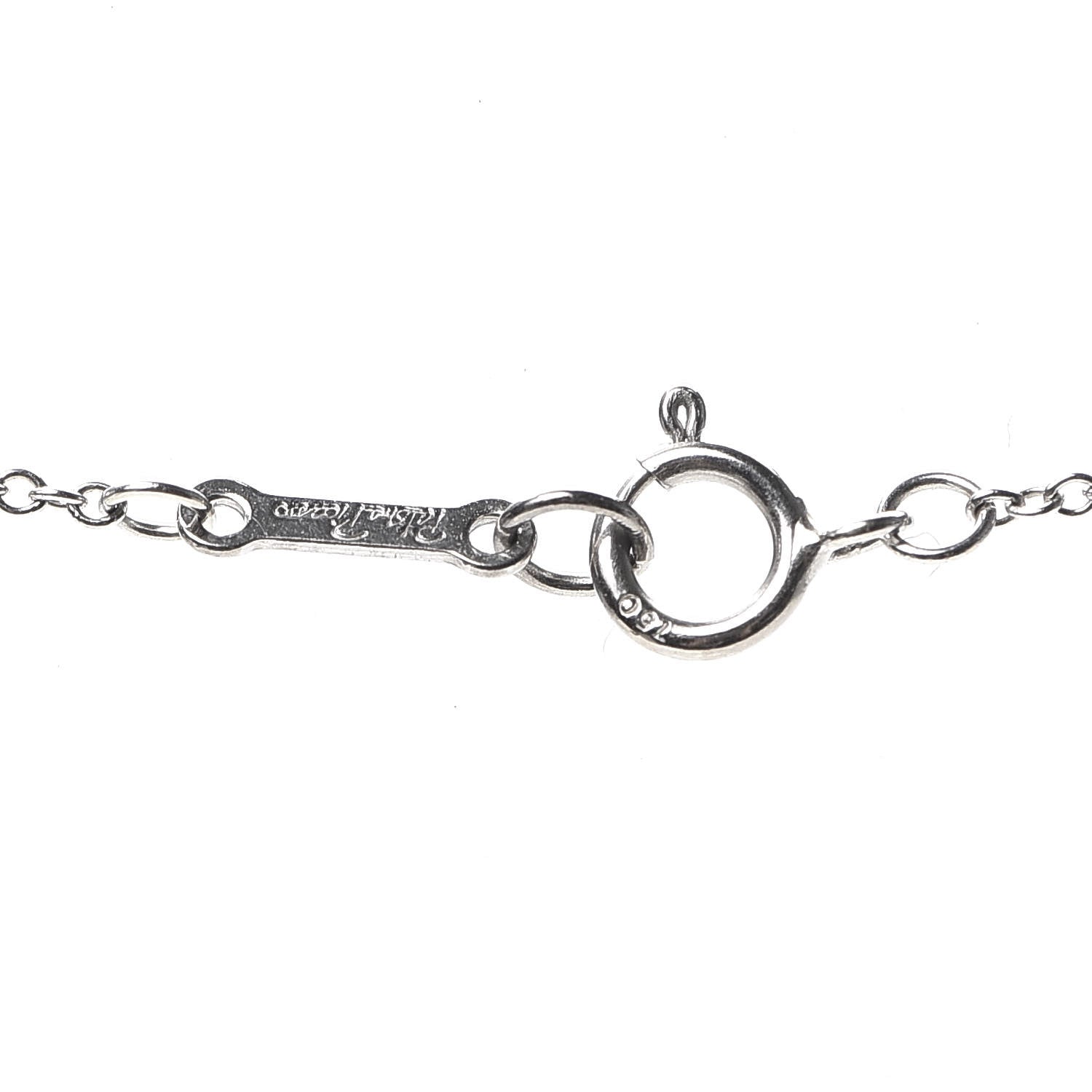 Tiffany 18K White Gold Diamond Paloma Picasso Double Loving Heart Necklace 5 of 5