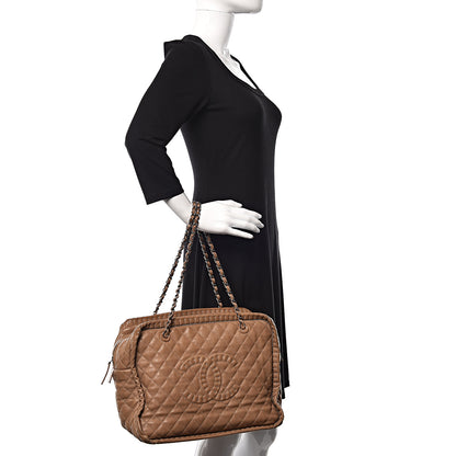 Chanel Calfskin Quilted Istanbul Shoulder Bag Beige 2 of 10