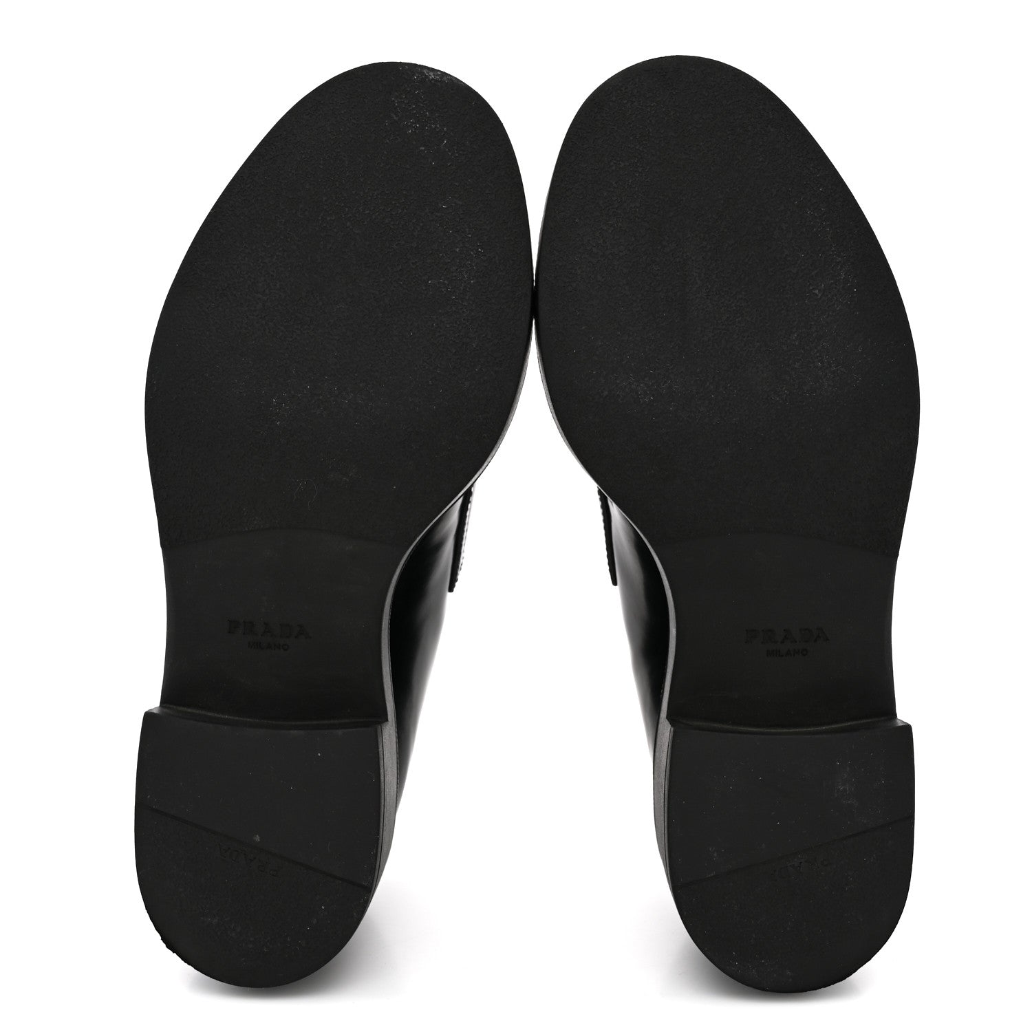 Prada Spazzolato Metal Triangle Logo 50mm Loafers 36.5 Black 6 of 11
