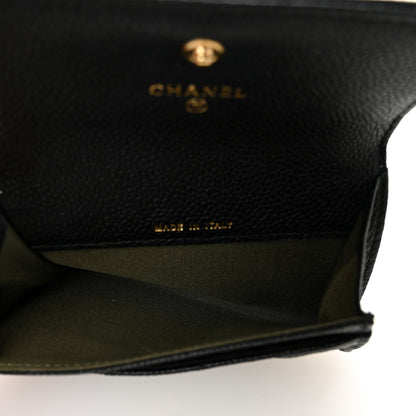 Chanel Caviar Quilted Boy Flap Card Holder Black 4 of 8