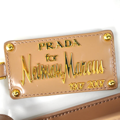 Prada Spazzolato Leather NM Pochette Nudo 7 of 11