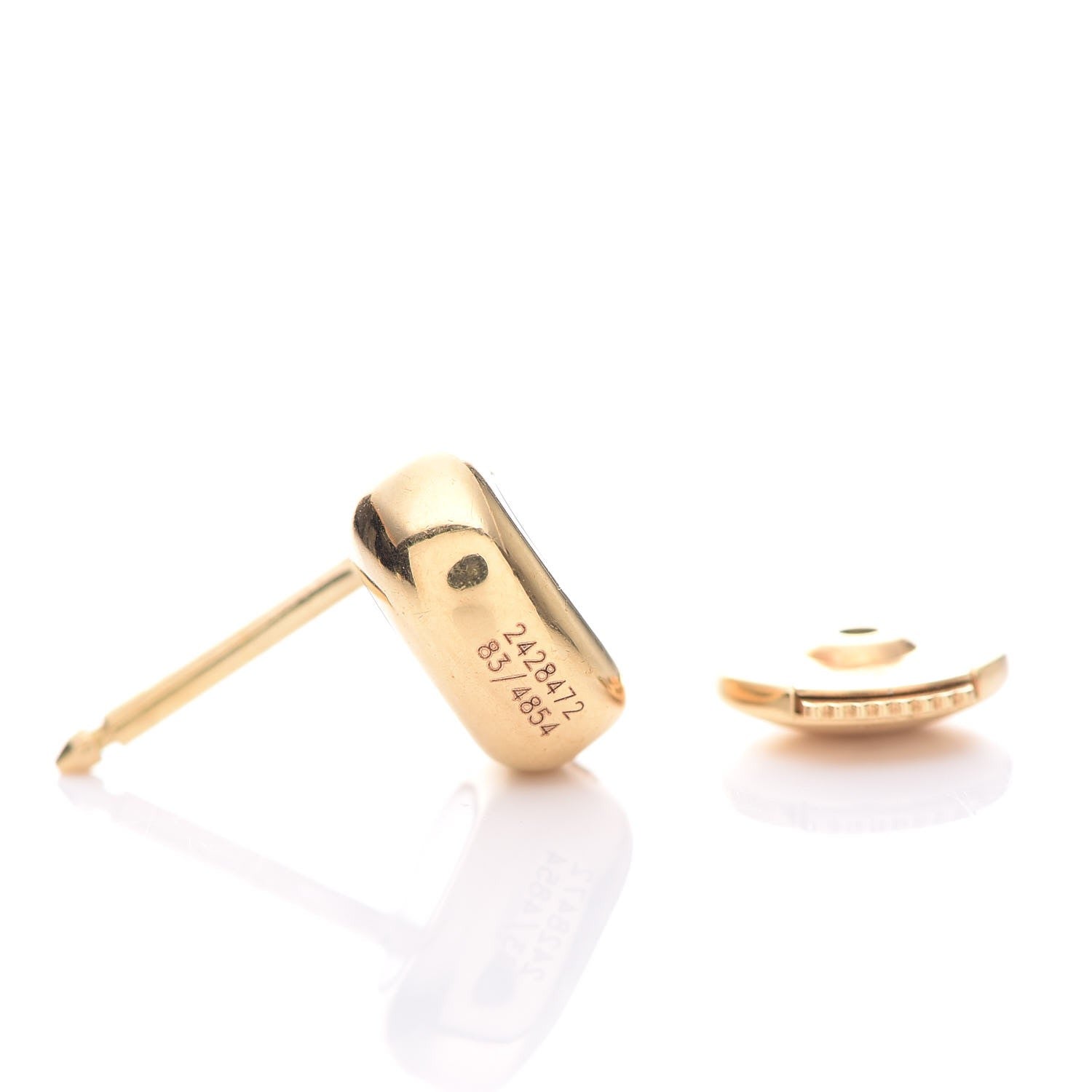 Chopard 18K Yellow Gold Happy Diamond Heart Earrings 4 of 6
