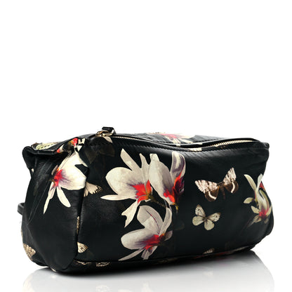 Givenchy Lambskin Magnolia and Moth Print Mini Pandora Black 3 of 9