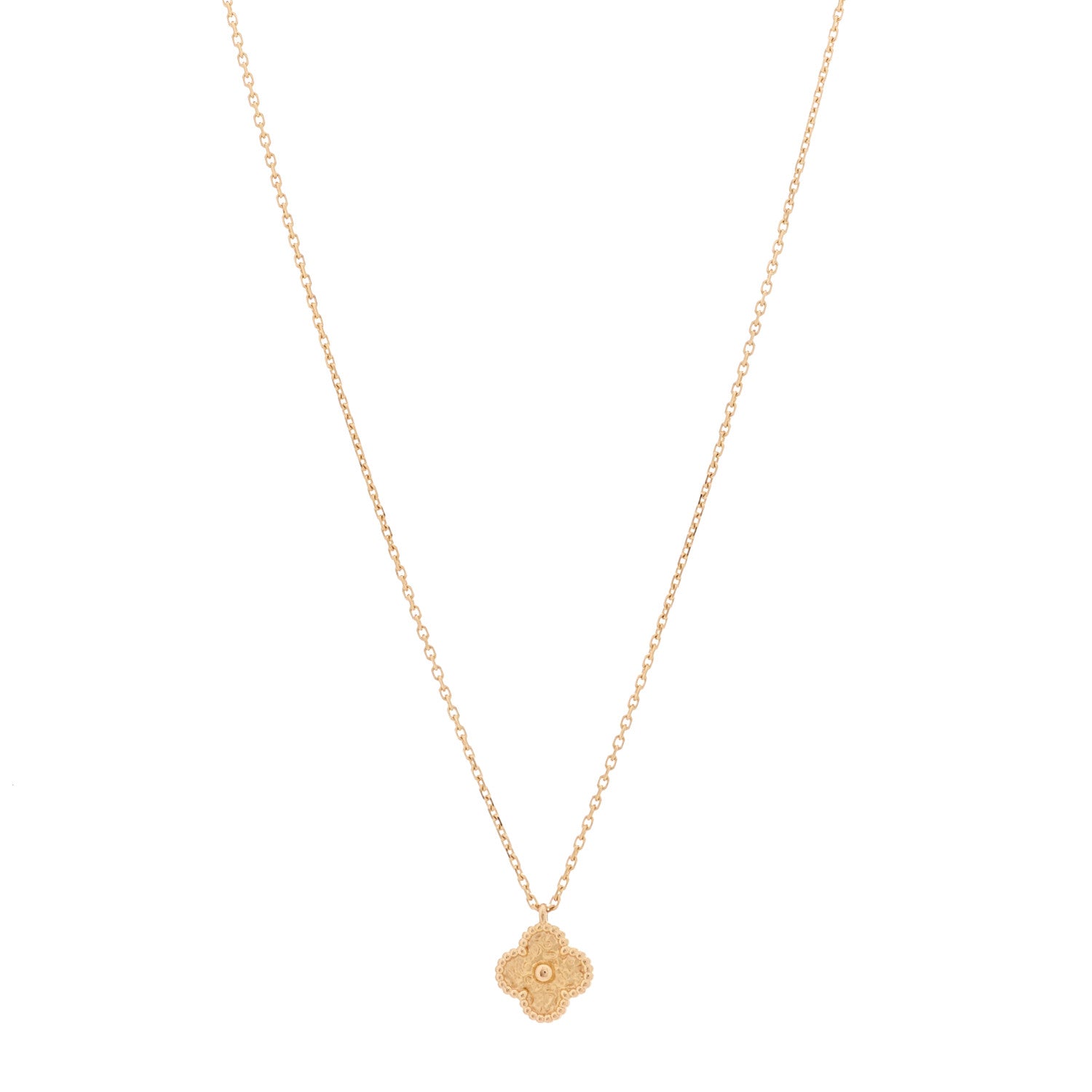 Van Cleef & Arpels 18K Rose Gold Sweet Alhambra Pendant Necklace 1 of 5