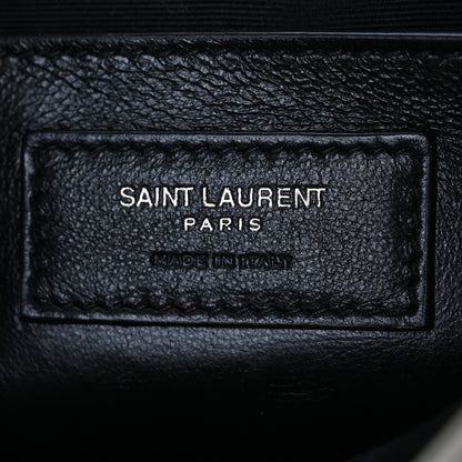 Saint Laurent Crinkled Calfskin Matelasse Monogram Baby Niki Chain Satchel Blanc Vintage 6 of 11