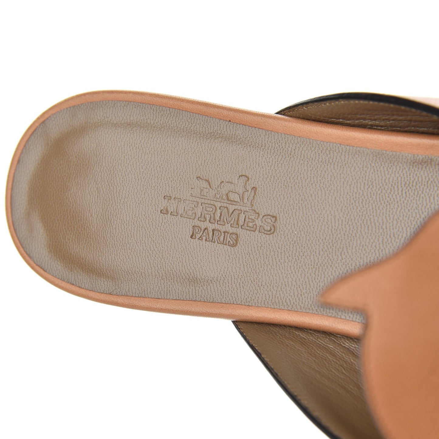 Calfskin Tangeria Mules 37 Naturel