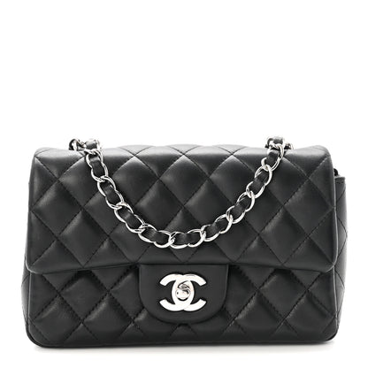 Chanel Lambskin Quilted Mini Rectangular Flap 1 of 10