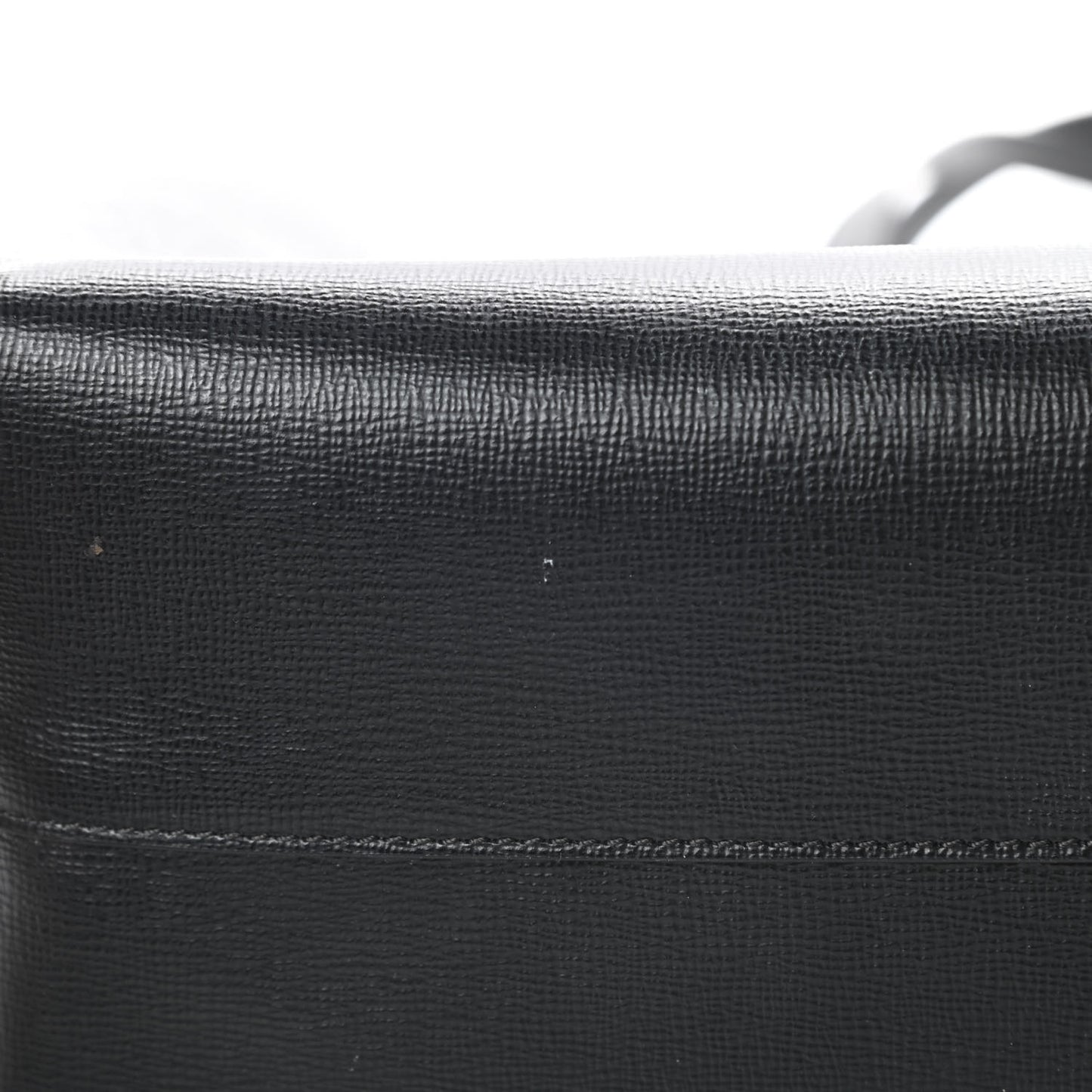 Grained Calfskin Small T Tote Black