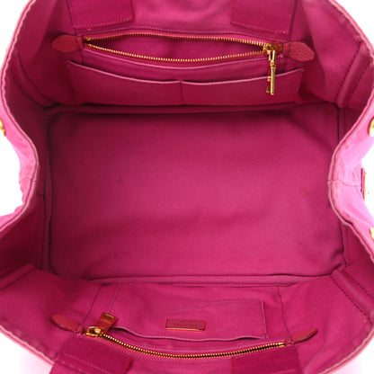 Prada Canapa Small Logo Shopping Tote Fuxia 5 of 20