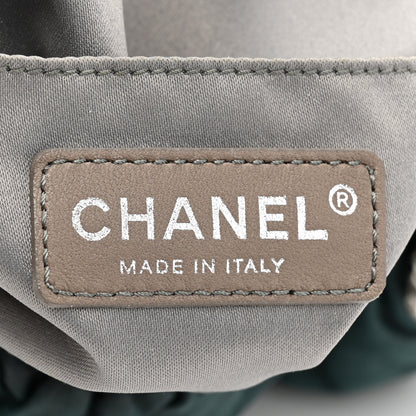Chanel Iridescent Calfskin Midnight Stones Clutch Dark Green 6 of 13