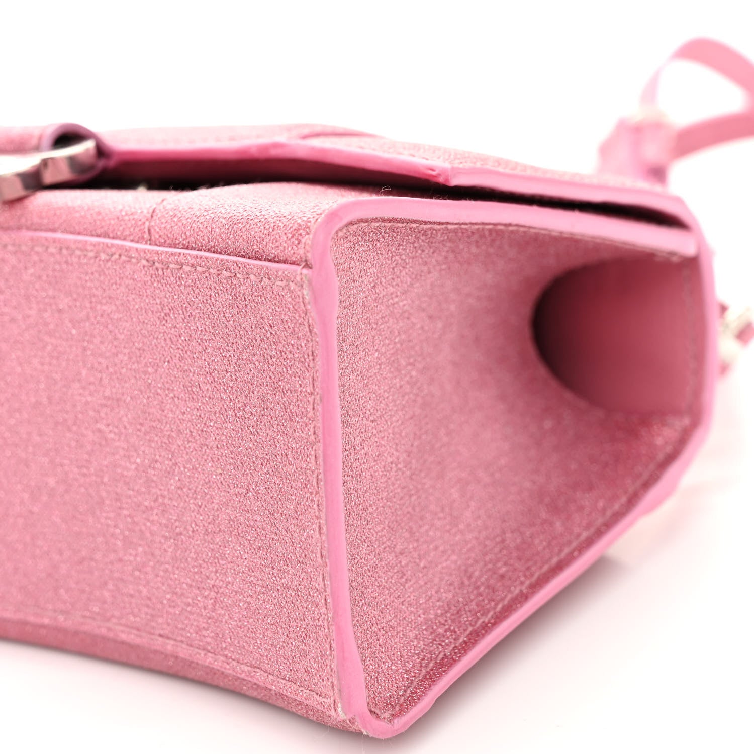 Balenciaga Glitter Fabric Hourglass Top Handle Bag XS Sweet Pink 10 of 10