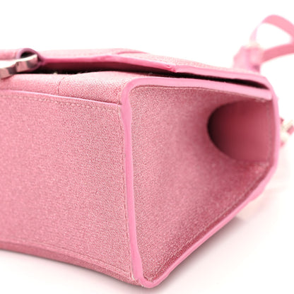 Balenciaga Glitter Fabric Hourglass Top Handle Bag XS Sweet Pink 10 of 10