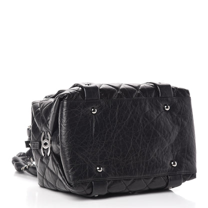 Chanel Distressed Lambskin Small Lady Braid Tote Black 4 of 10