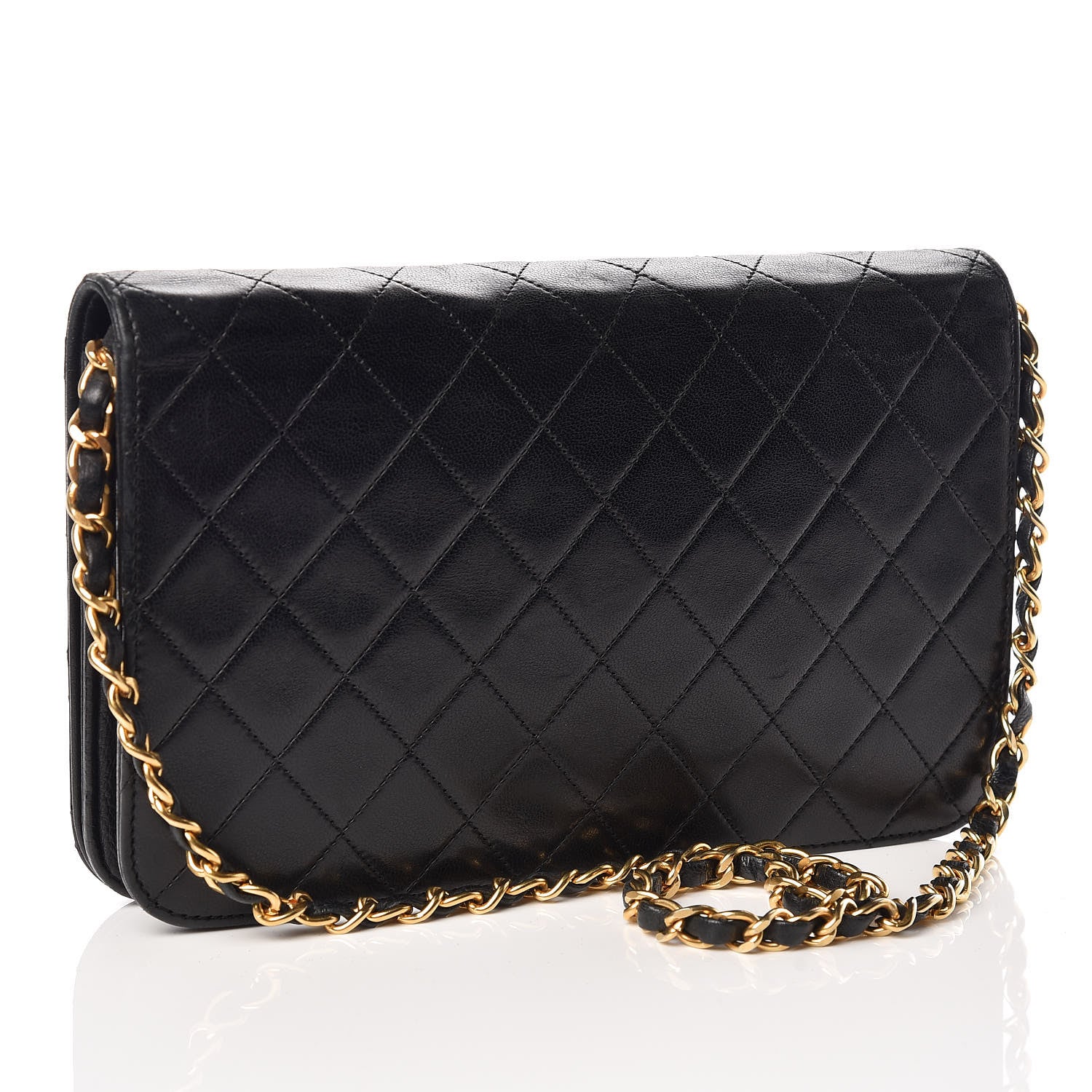 Chanel Lambskin Quilted Small Single Flap Black 3 of 16
