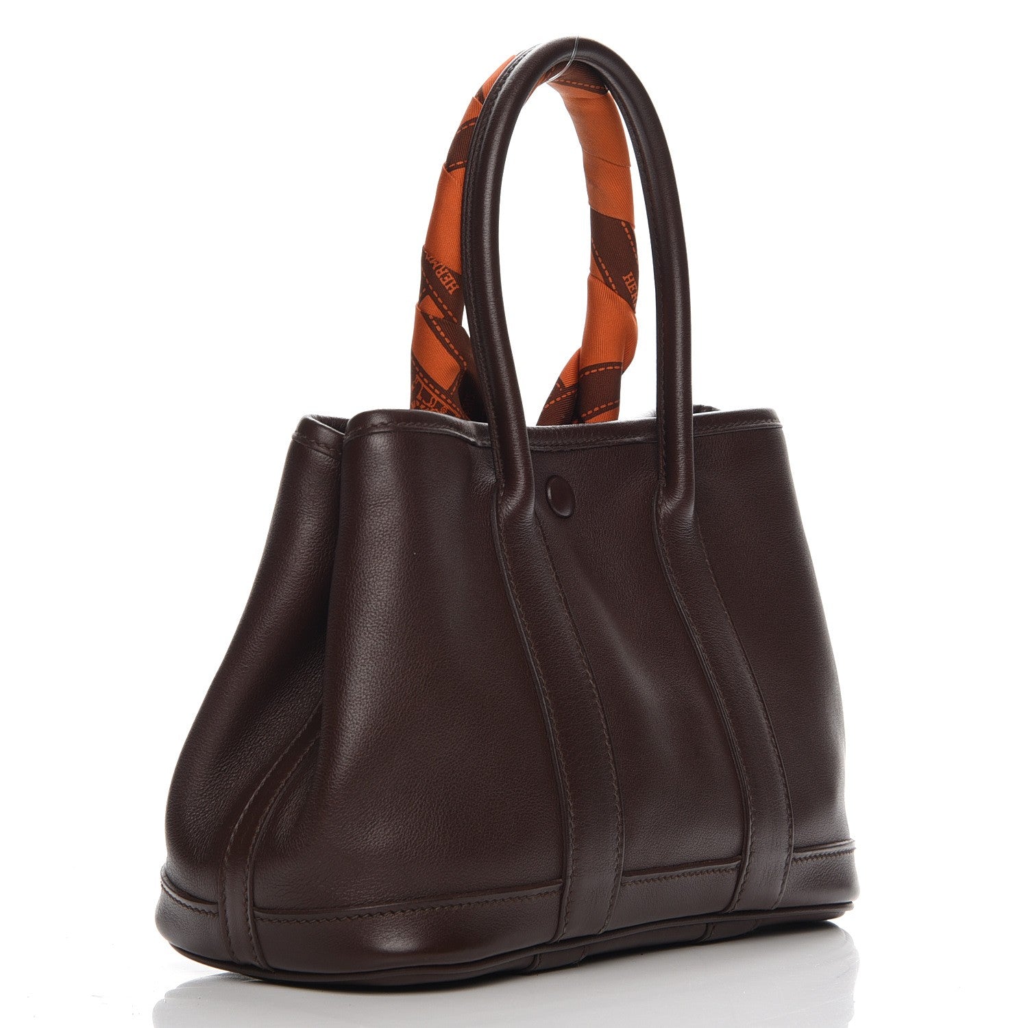 Hermes Swift Bolduc Twilly Garden Party TTPM Chocolate 3 of 8