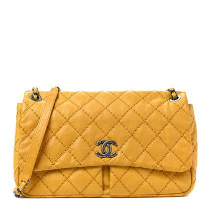 Chanel Calfskin Ultimate Stitch Flap Yellow 1 of 4