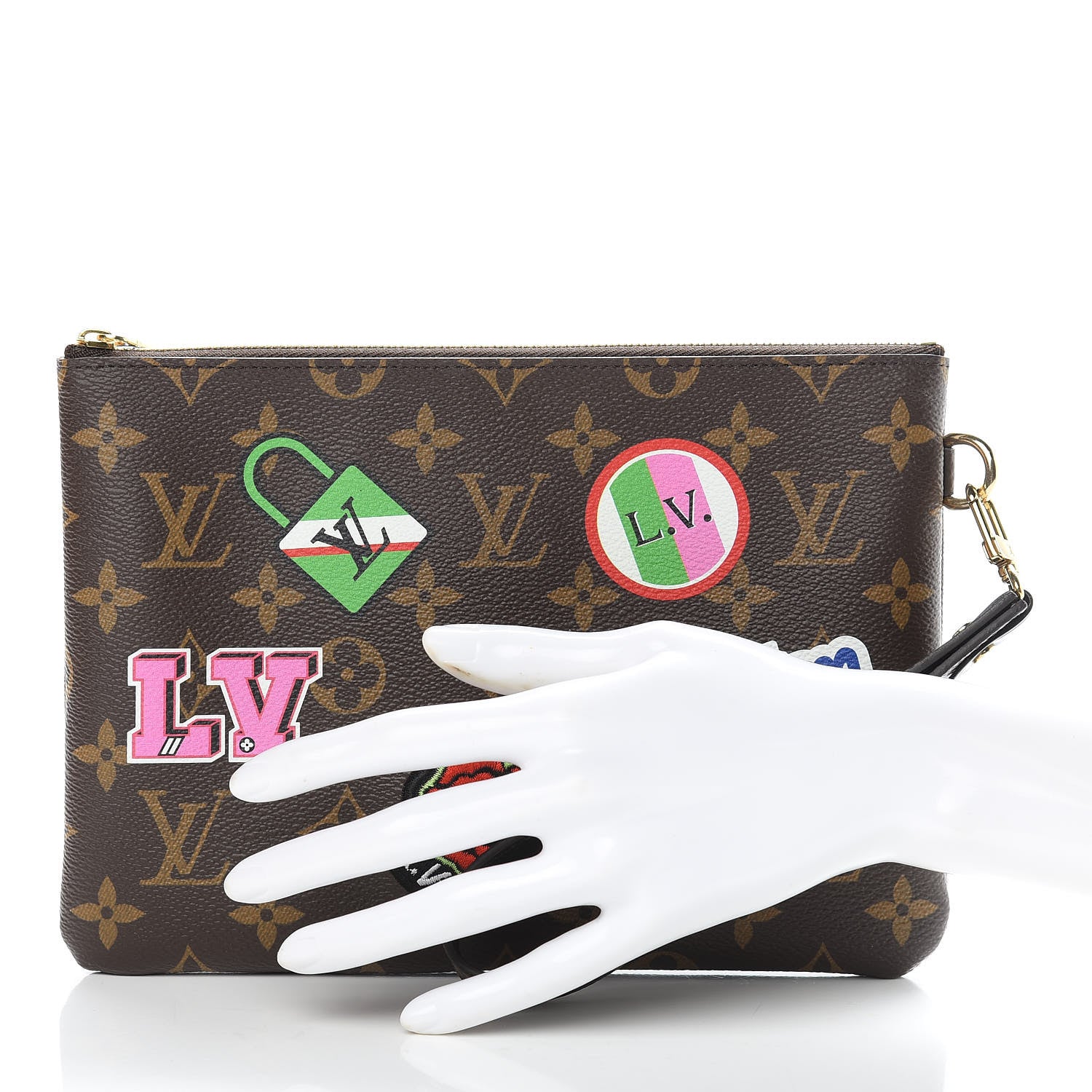 Louis Vuitton Monogram Travel Stickers City Pouch 2 of 8