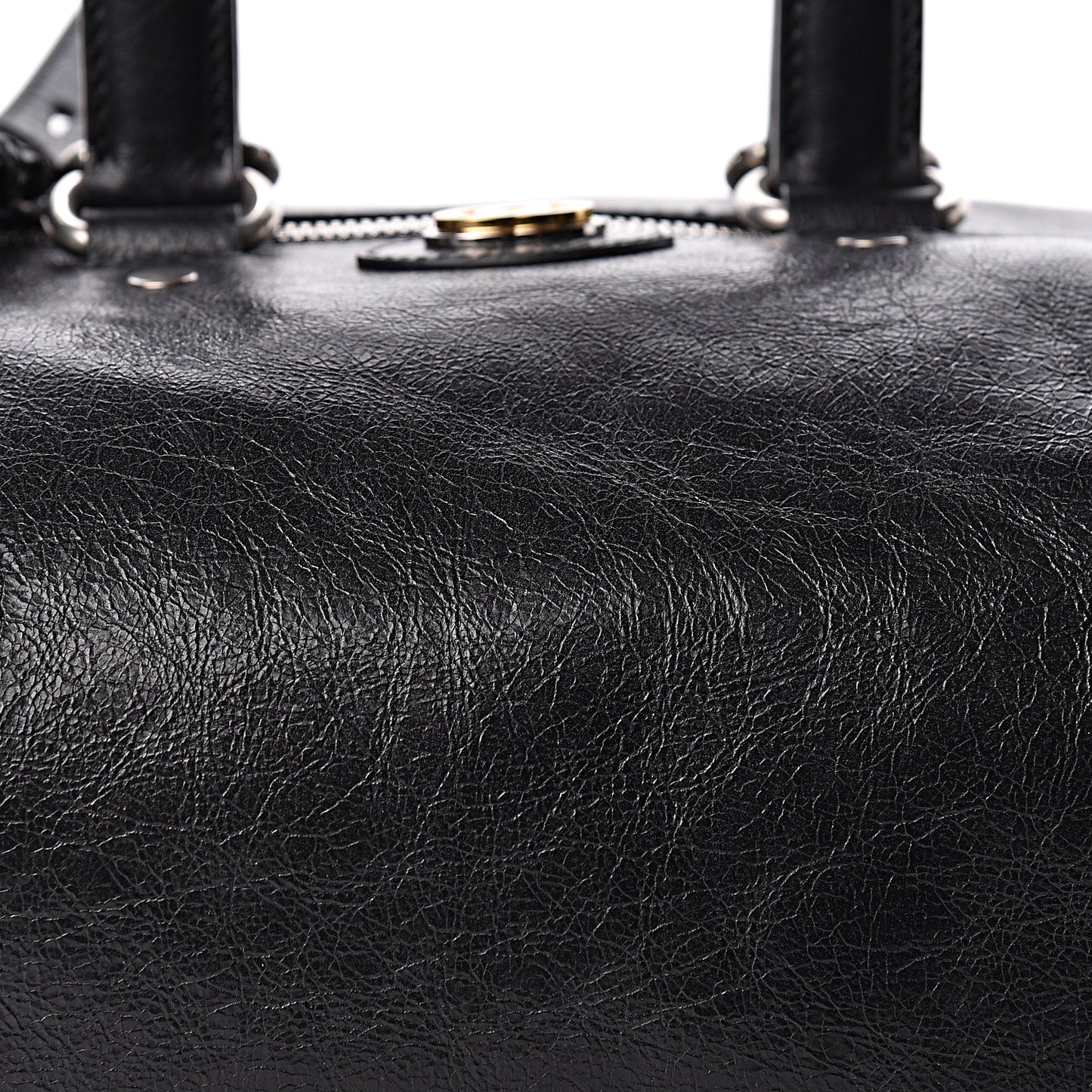 Fluffy Calfskin Morpheus Convertible Backpack Black