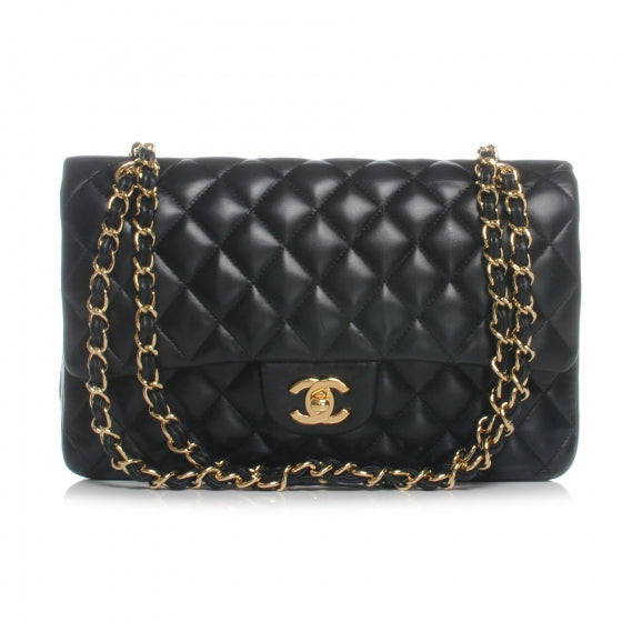 Chanel Lambskin Medium Double Flap Black 1 of 7