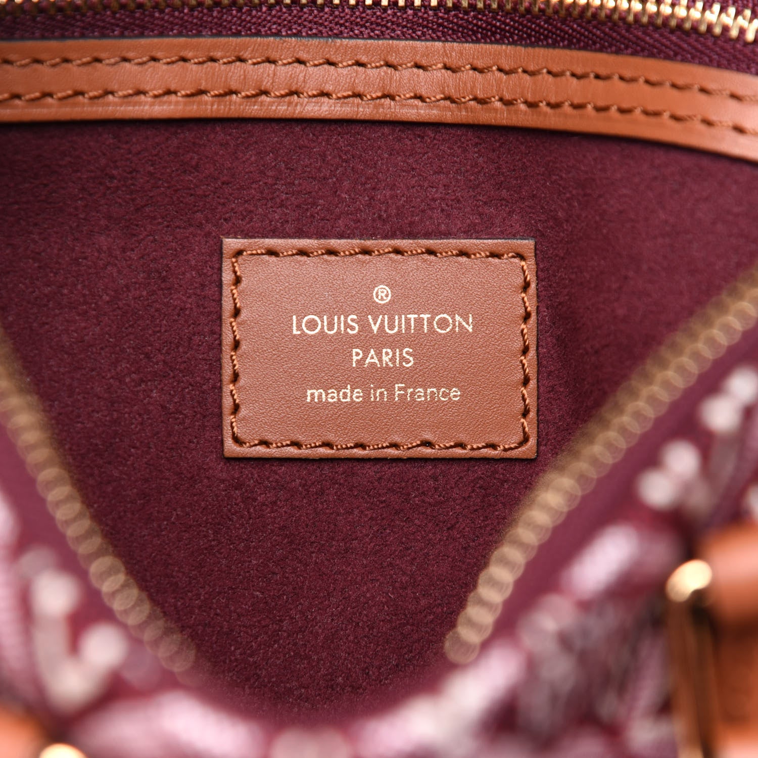 Louis Vuitton Jacquard Since 1854 Speedy Bandouliere 25 Bordeaux 6 of 11