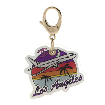 Chanel Metal Resin Los Angeles Bag Charm Gold Multicolor 1 of 3