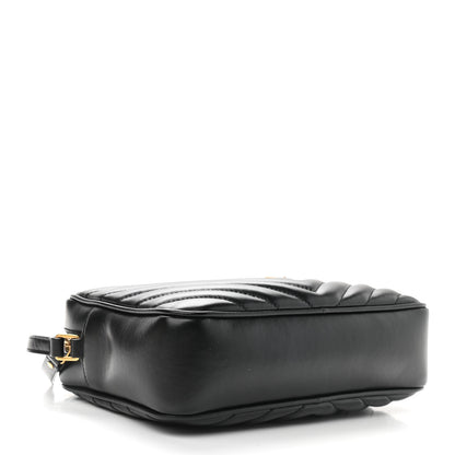 Saint Laurent Calfskin Matelasse Monogram Lou Camera Bag Black 4 of 10