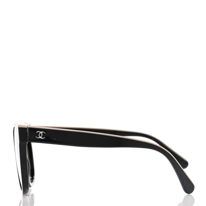 Chanel Acetate CC Butterfly Sunglasses 5414 Black Beige 3 of 7