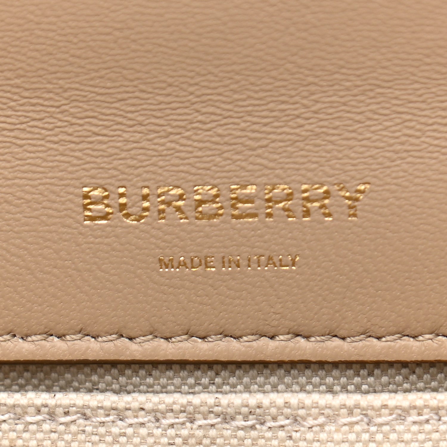 Burberry Canvas Print Small Lola Bag Honey Red 5 of 9