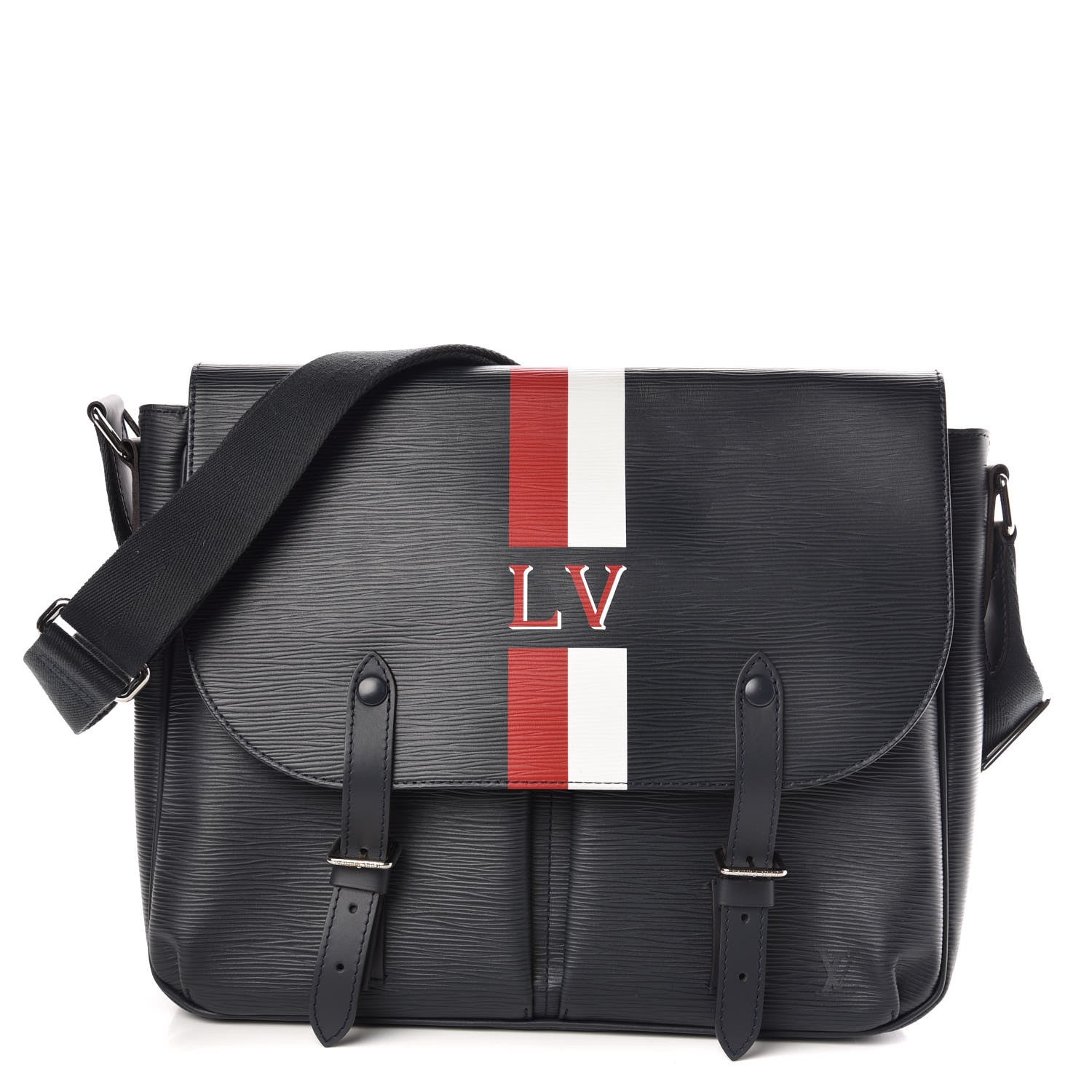 Louis Vuitton Epi Christopher Messenger Navy Stripes 1 of 9
