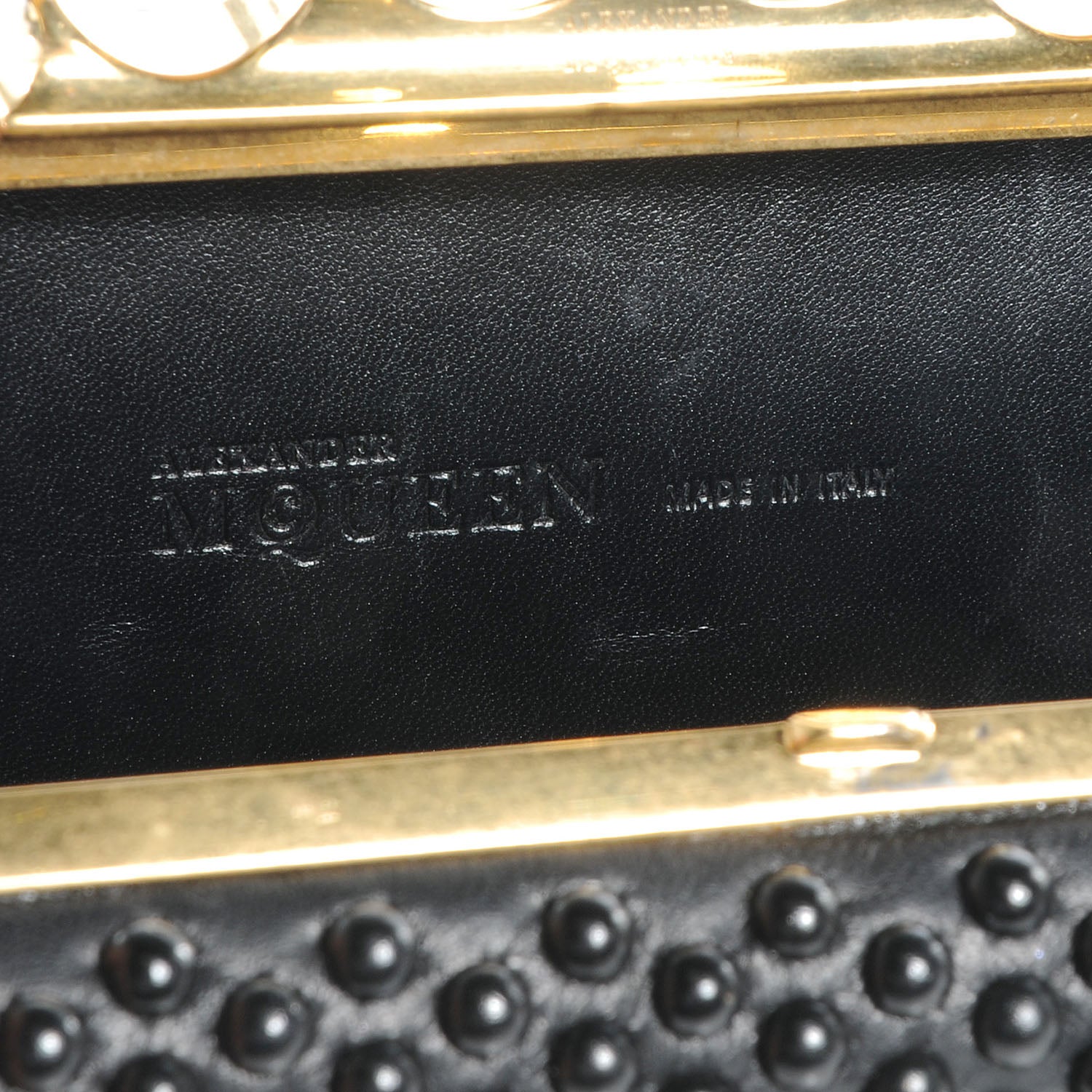 Alexander McQueen Studded Knucklebox Clutch Black 6 of 8