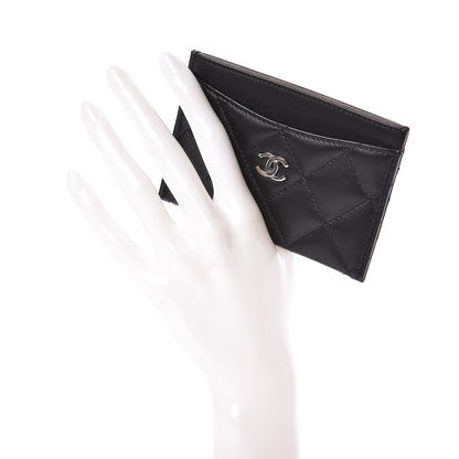 Chanel Lambskin Quilted Card Holder Black 2 of 9
