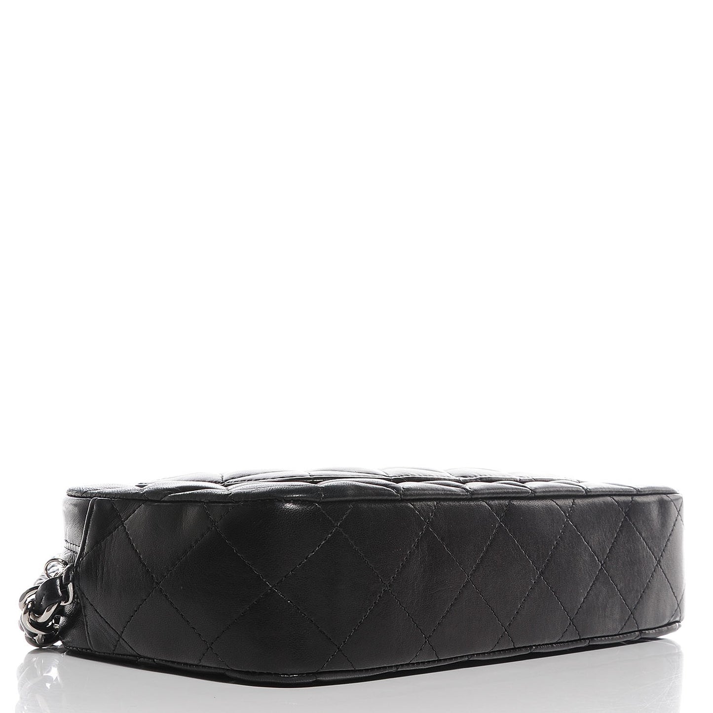 Lambskin Quilted Timeless Camera Case Black