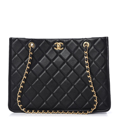 Chanel Caviar Quilted Sweet Classic Shopping Tote Black 1 of 10