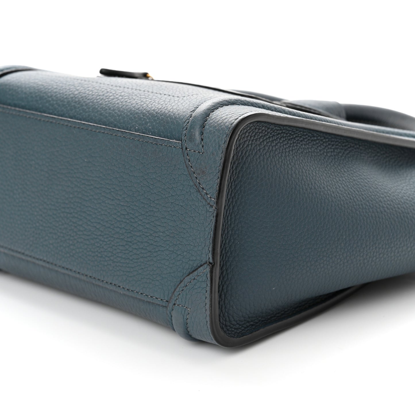 Drummed Calfskin Nano Luggage Blue