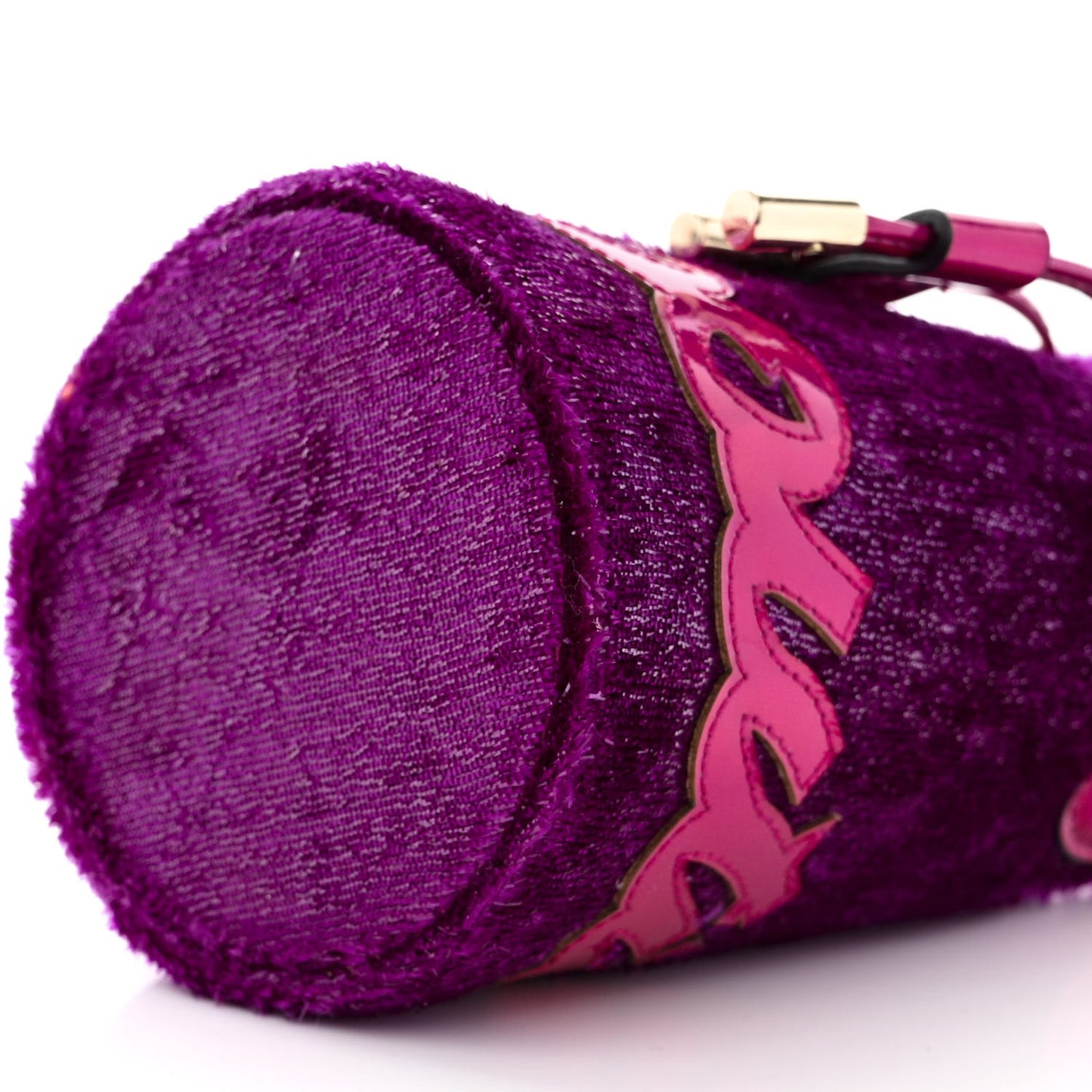 Metallic Sequin Marie Jane Bucket Purple