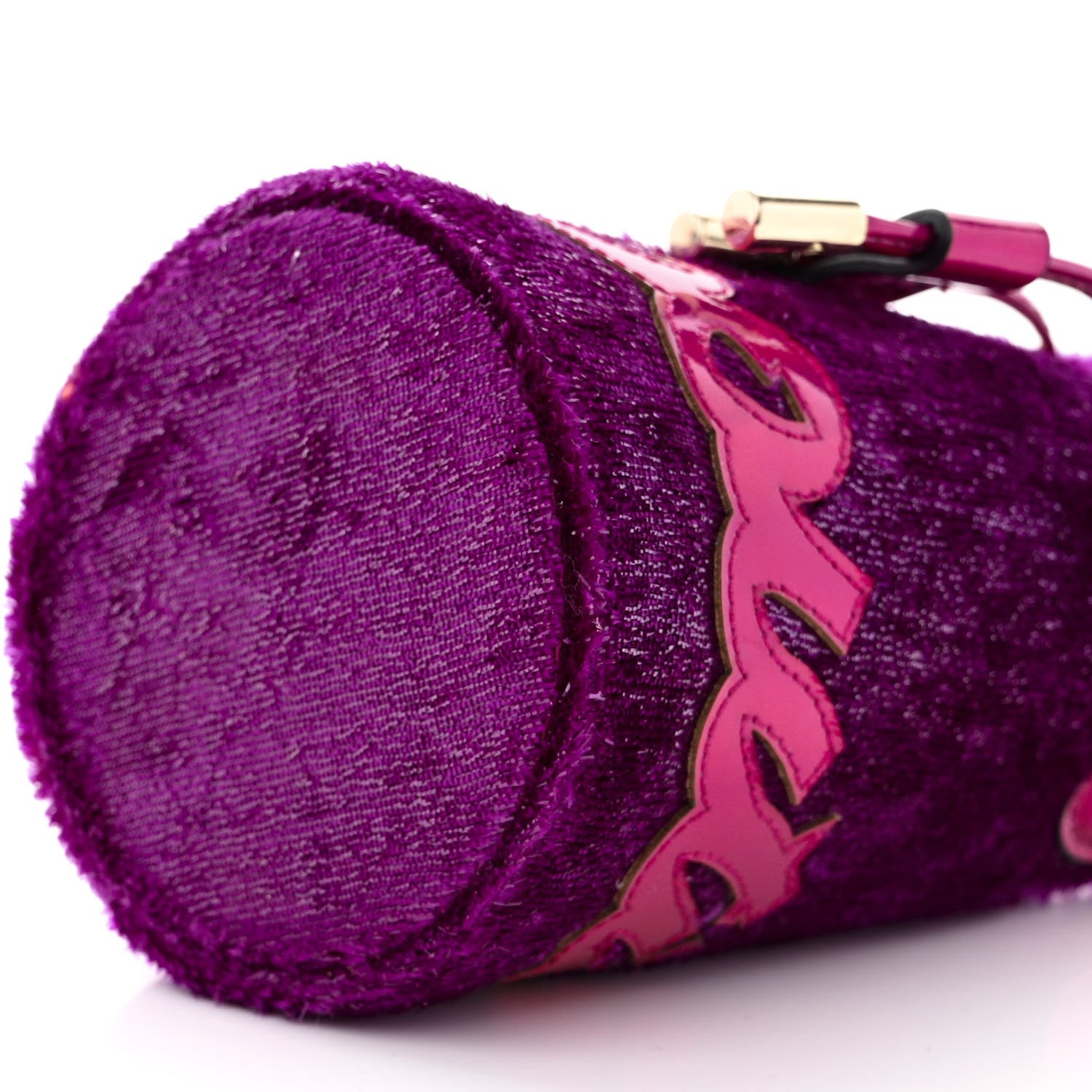 Christian Louboutin Metallic Sequin Marie Jane Bucket Purple 9 of 10