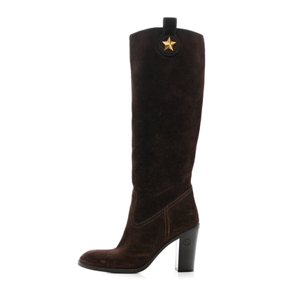 Gucci Suede Knee High Boots 36.5 Brown 1 of 20