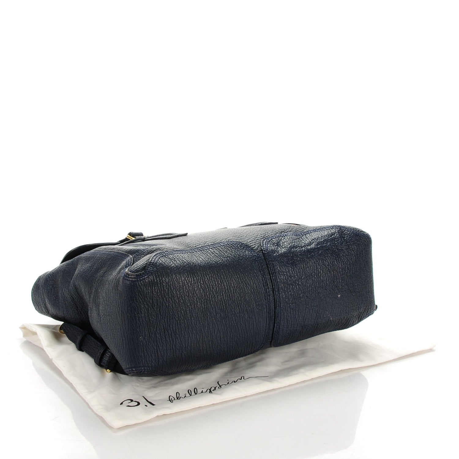 3.1 Phillip Lim 3.1 Textured Calfskin Large Pashli Satchel Ink 4 of 7