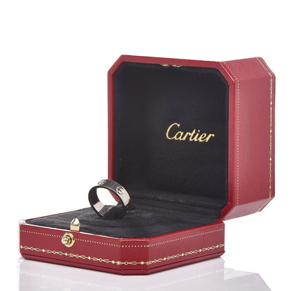 Cartier 18K White Gold 5.5mm LOVE Ring 52 6 4 of 5