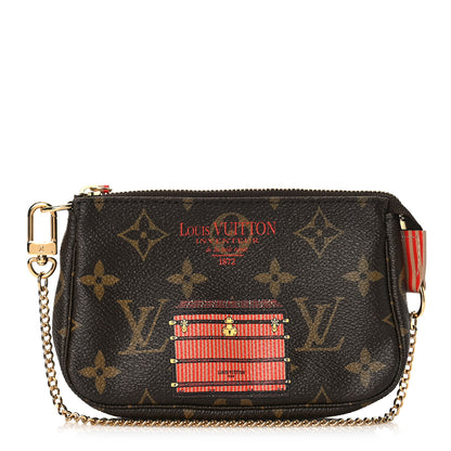 Louis Vuitton Monogram Trunks and Locks Mini Pochette Accessories 1 of 9