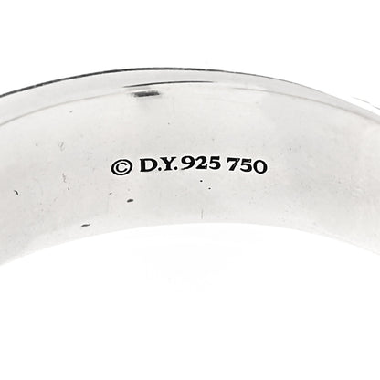 David Yurman Sterling Silver 18K Yellow Gold Narrow Crossover Ring 48 4.5 4 of 5